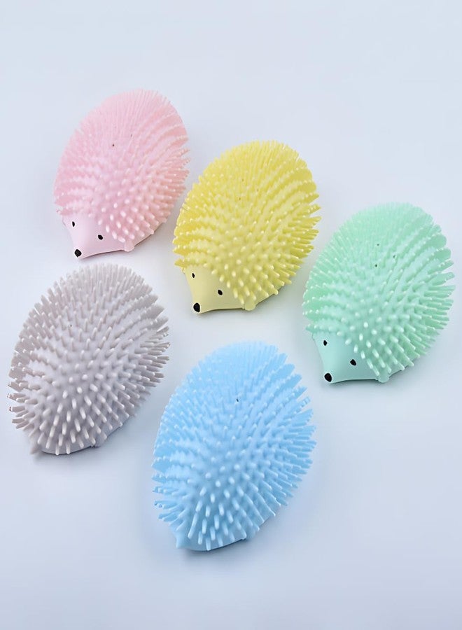 Vroxy فرشاة تدليك وتزيين الحيوانات الأليفة من Vroxy - شعيرات ناعمة على شكل قنفذ، تخفف الحكة، وتزيل الشعر المتساقط، وتقلل التوتر لدى الكلاب والقطط (قطعة واحدة) (أزرق) - Image 3